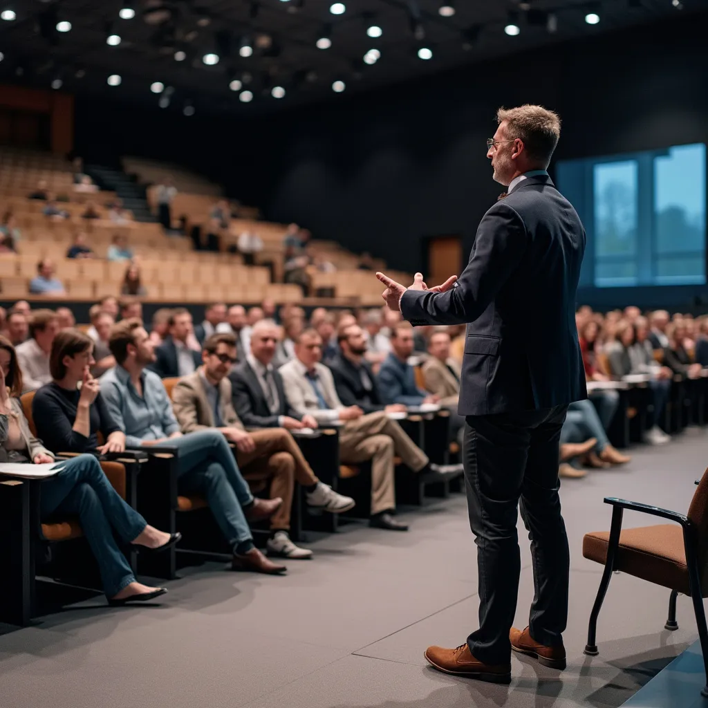 Pascal Martin donnant une conférence